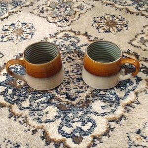 Vintage Stoneware Mug Set